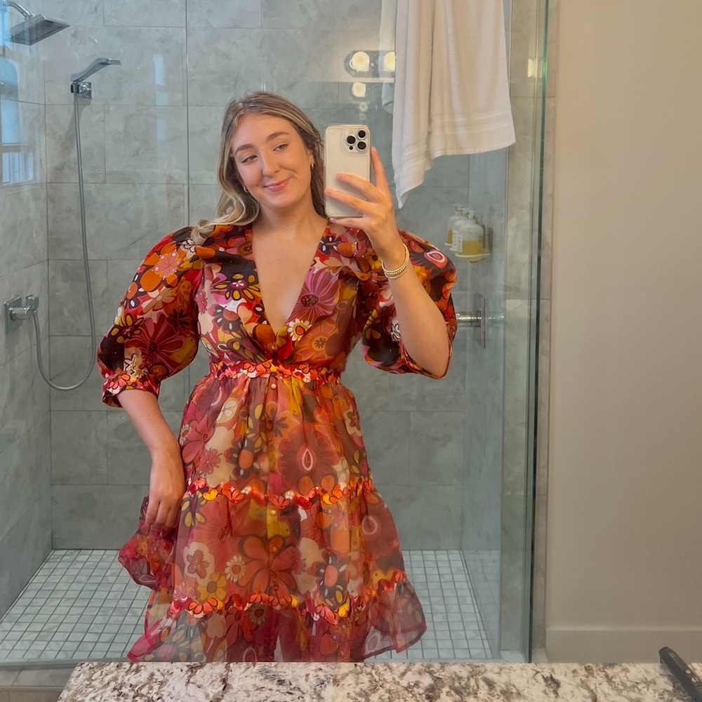 CELIA B Sinai Dress size L, but fits more like a medium. ONLY WORN ONCE!